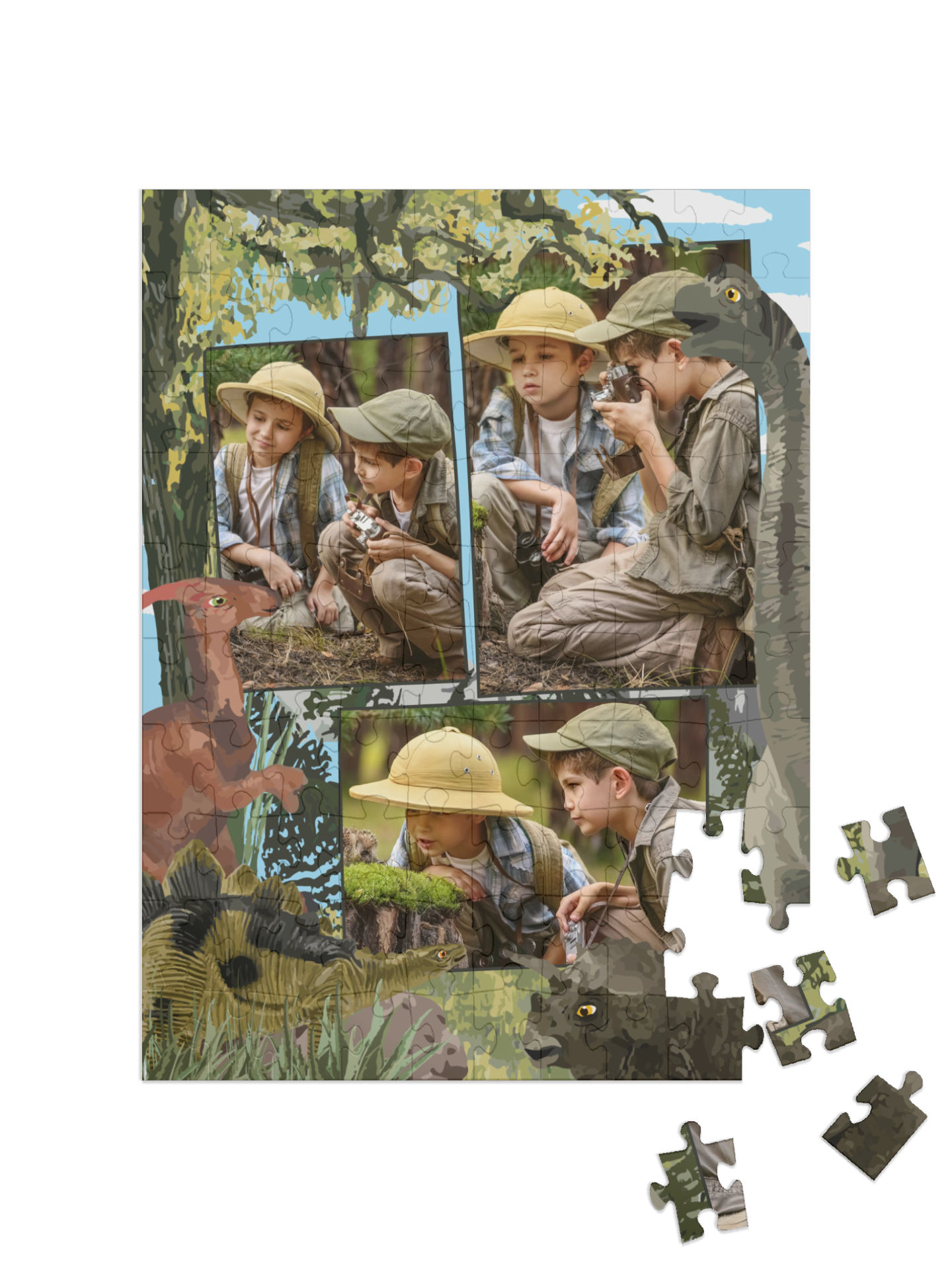 „Abenteuer“ in Hochformat Collage